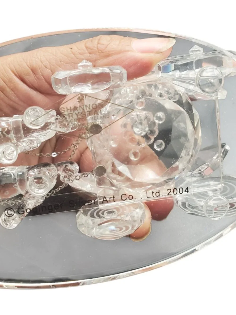 Shannon by Godinger Crystal Cinderella Horse Carriage With Faceted Details